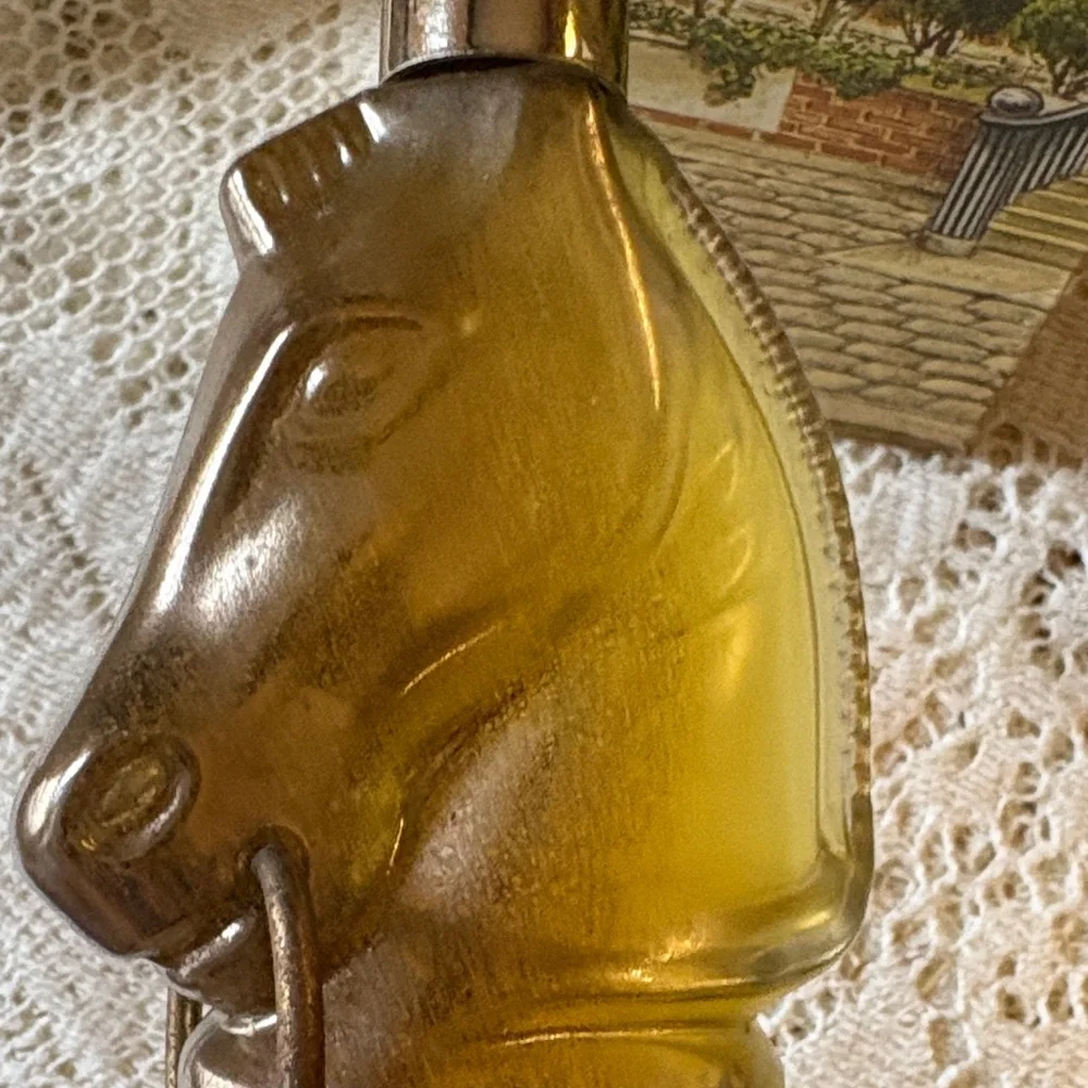 Set of Vintage Avon Pony Post Decanters
